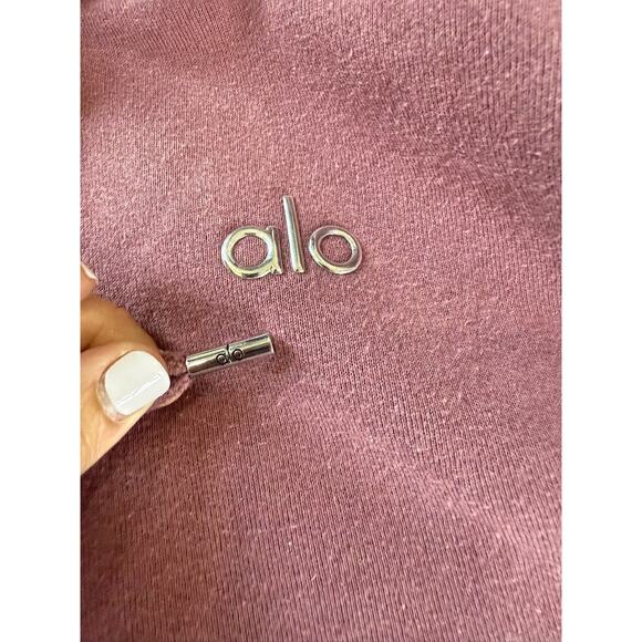 ALO Accolade Sweatshirt pullover hoodie Small Women's Maroon - Picture 2 of 6